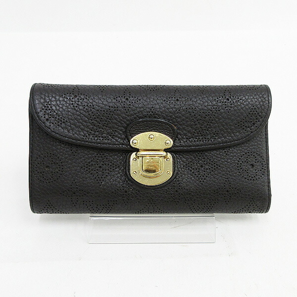 Louis Vuitton Mahina Portefeuille Wallet Amelia Tri Long Brown